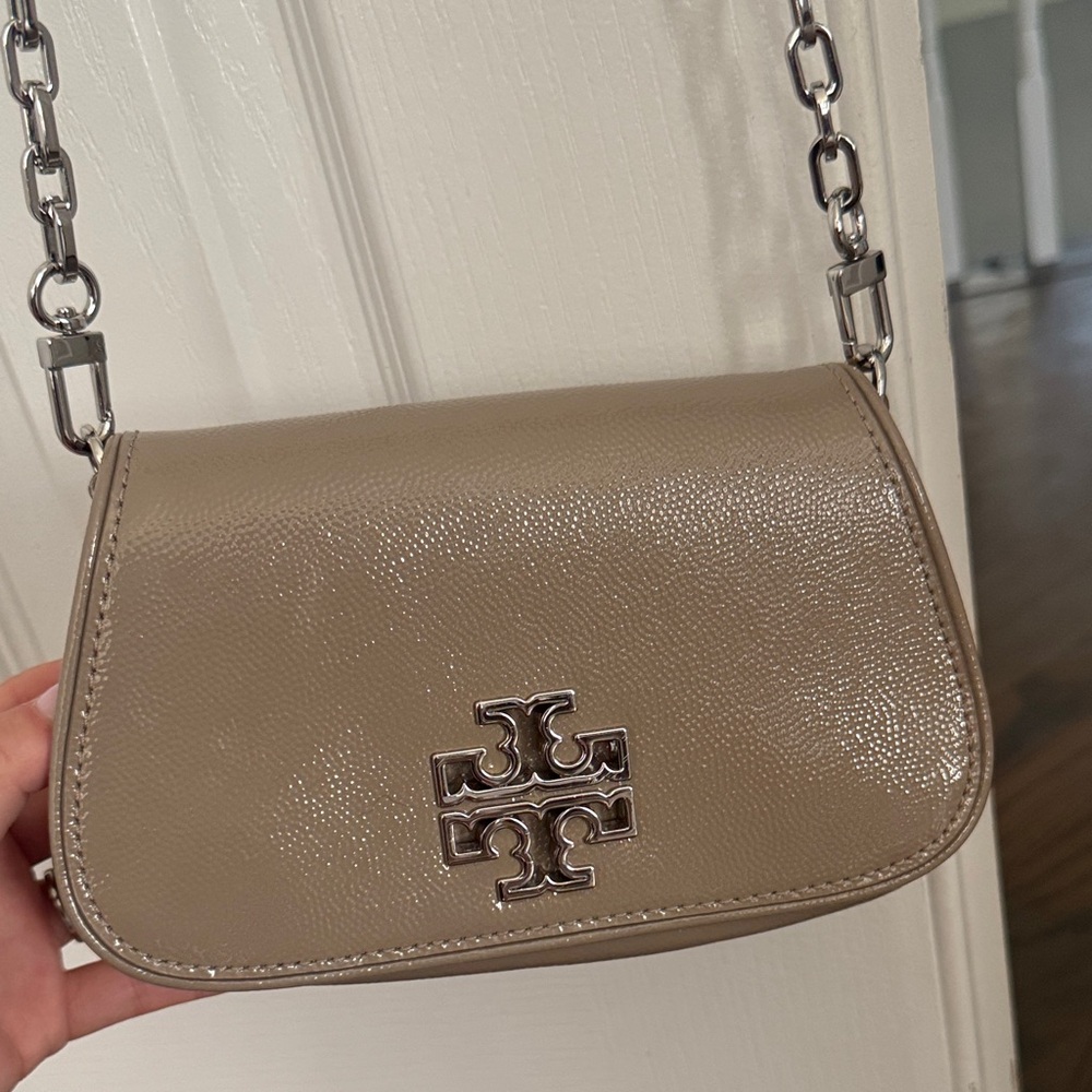 Tory Burch Women's Britten Mini Cross Body Bag - French Gray